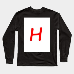 Letter H Long Sleeve T-Shirt